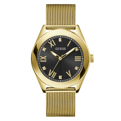 Guess Mens Gold Tone Analog Watch - GW0495G2-Black