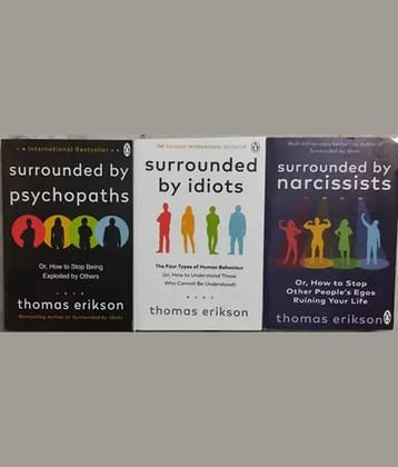 Best Combo Of 3 Books :- Surrounded By Psychopaths + Surrounded By Idiots Surrounded By Narcissistic