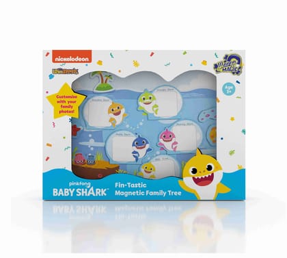 Magna Magic Baby Shark Fin-Tastic Magnetic Family Tree For Kids 3 Years and Above Magna Magic Baby Shark Fin-Tastic Magnetic Family Tree For Kids 3 Years and Above