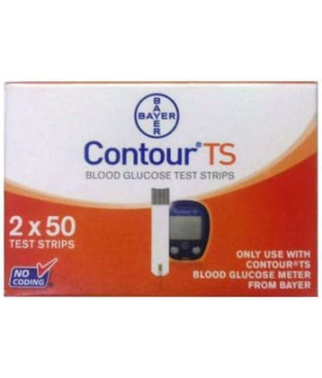 Bayer Contour Ts Blood Glucose Test Strips - 2X50 Strips (Pack of 2)