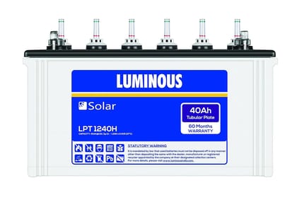 Luminous Solar Battery LPT 1240H - Luminous Solar Tall Tubular Battery for Home Office