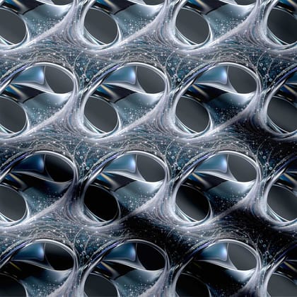 liquid glass Print Fabric-Cotton