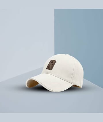 Bolax Pack of 1 cotton Men's Cap ( White )