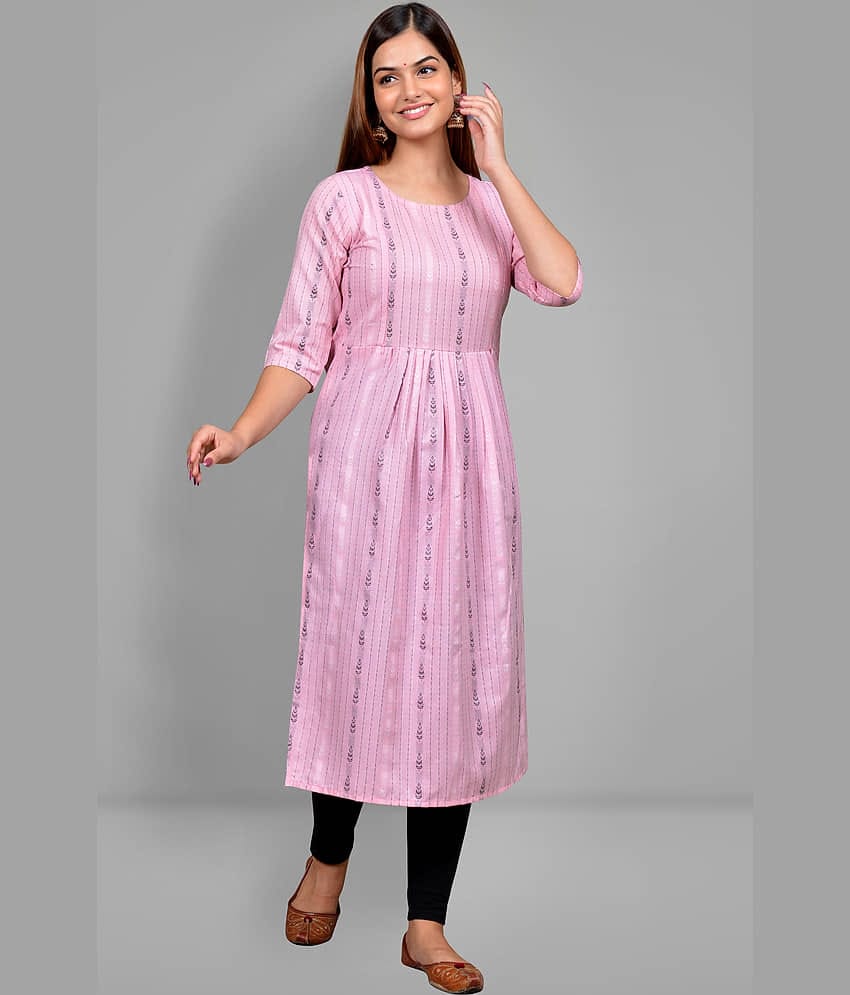 Lerkiza Pink Cotton Maternity Kurta