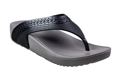Action Ladies Grey / Black Chappal EVA-Grey/Black / 6