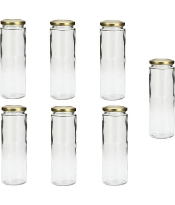 AFAST Glass Container Glass Transparent Water Container ( Set of 7 )