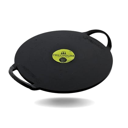 Trilonium Triple-Seasoned Iron Boulder Dosa Tawa 30 cms, 3.4 Kgs