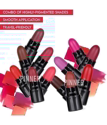 Pinner Multicolor Matte long stay Mini Bullet Lipstick (Set of 12)