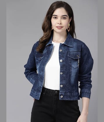 Aarika Women Regular Jacket ( Navy Blue )