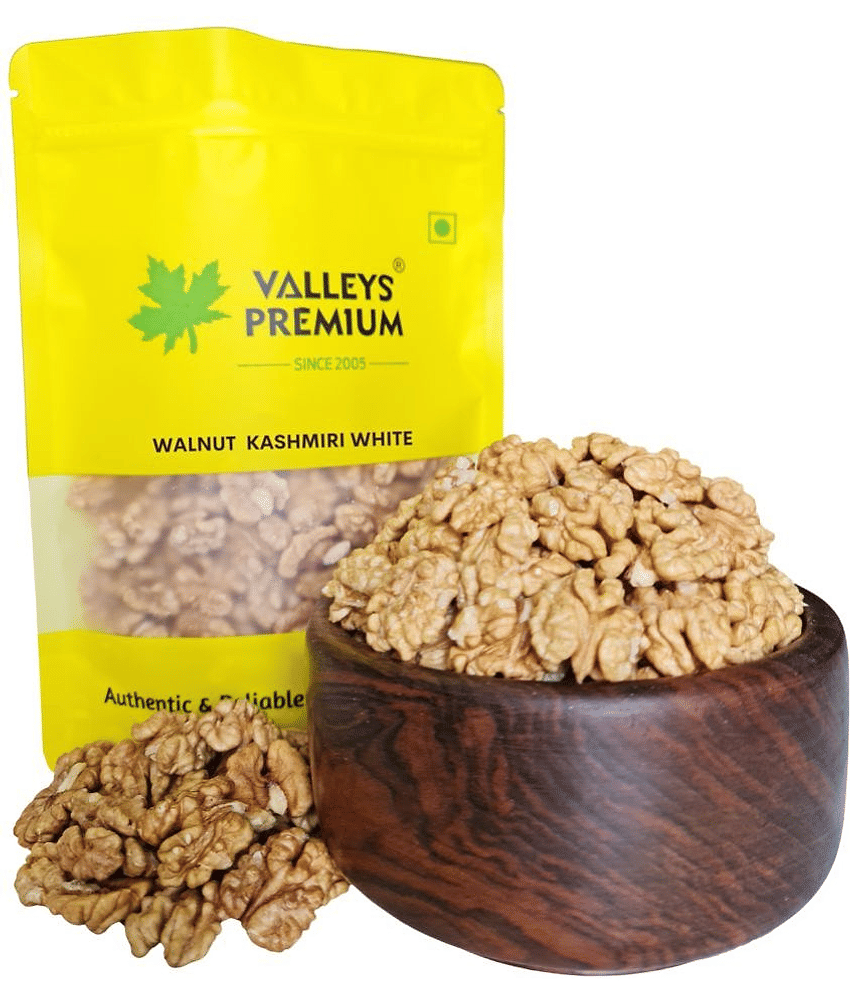 Valleys Premium Kashmiri White Walnut Kernels Pack 800 Grams (AKHROT GIRI)