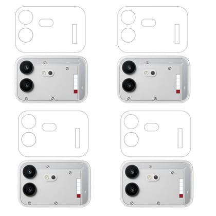 ISAAK Back Camera Lens Protector compatible for Nothing 4b (Pack of 4) ISAAK Back Camera Lens Protector compatible for Nothing 4b (Pack of 4)