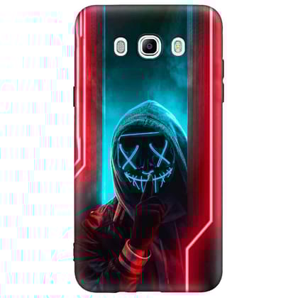 Neon Light With Joker Samsung J7 (2016) Premium Embossed Mobile cover