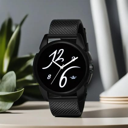 LOREM Black Professional Look Analog Watch for Men LR61-UF