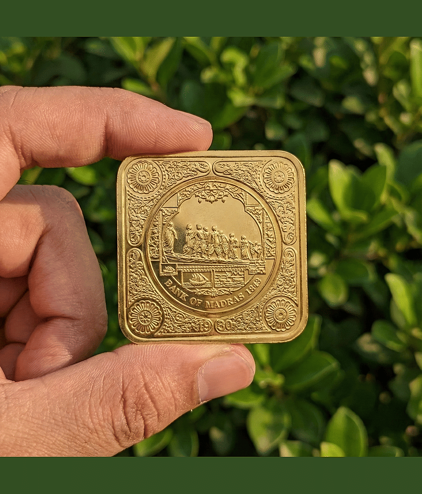 Premium Square 500 Rupya | BIRT-INDIA | Tiger Collectible Luxurious Coin Bar & Paper Weight 55 Grams