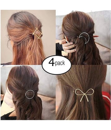 FOK Gold Party Hair Clip