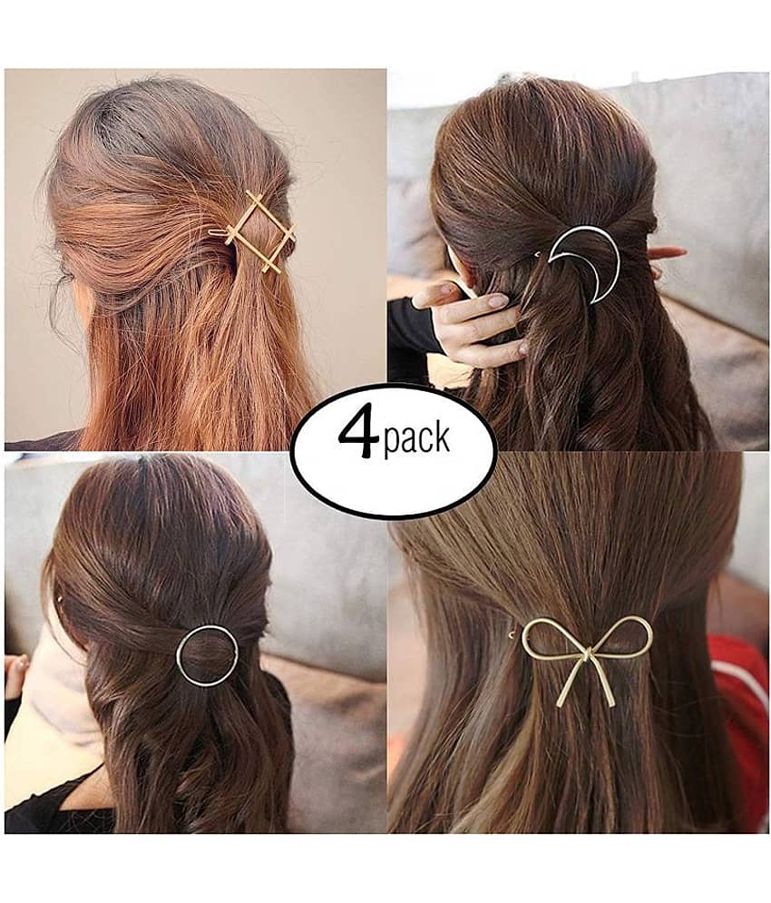 FOK Gold Party Hair Clip