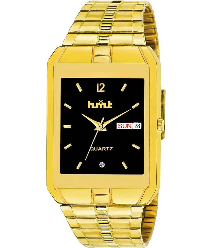HMXT Gold Metal Analog Men's Watch