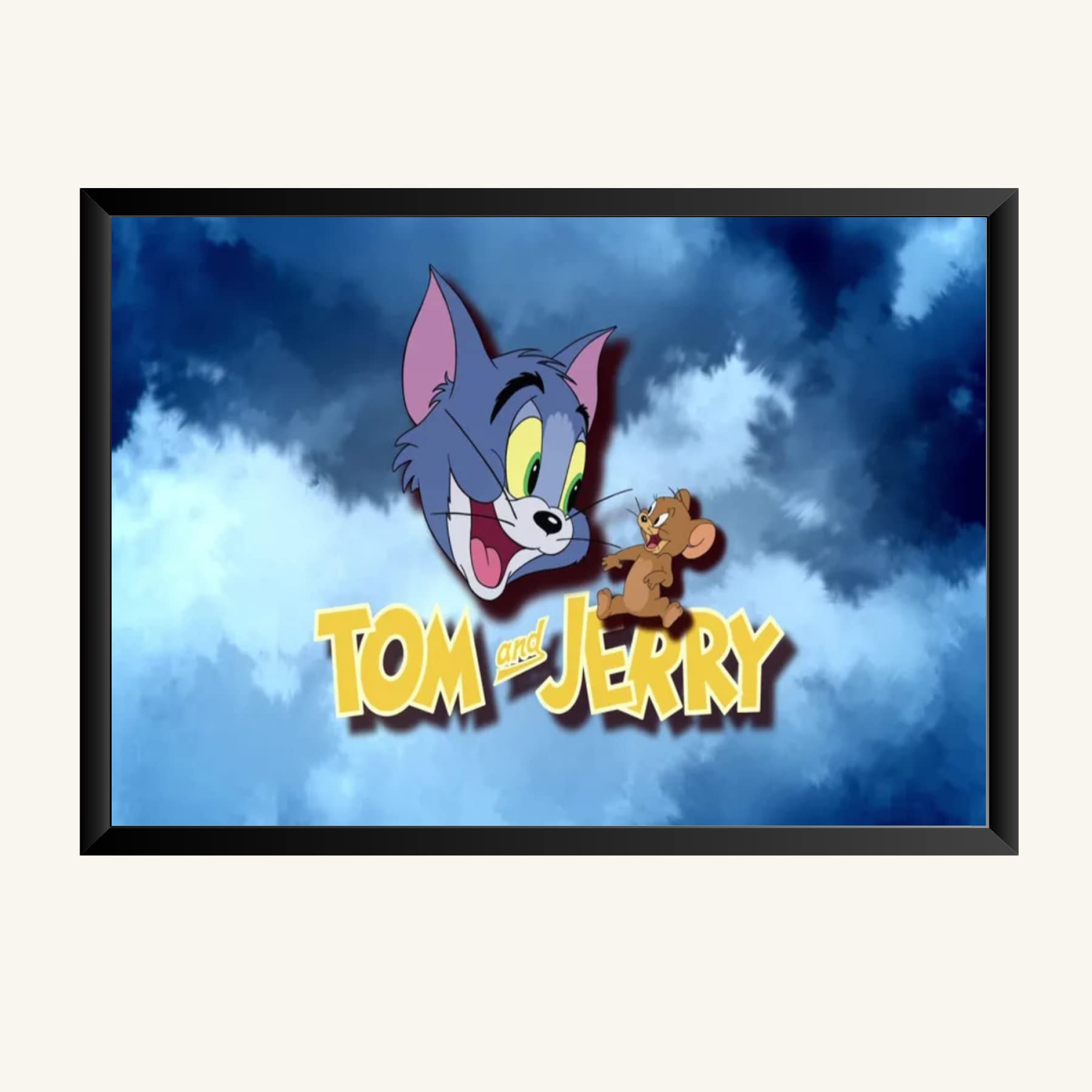 NOKKES Tom And Jerry Photo Frame Wall Poster 8X12 In Printed Poster Photo Paper 300Gsm Photo Frame For Wall Decoration _25