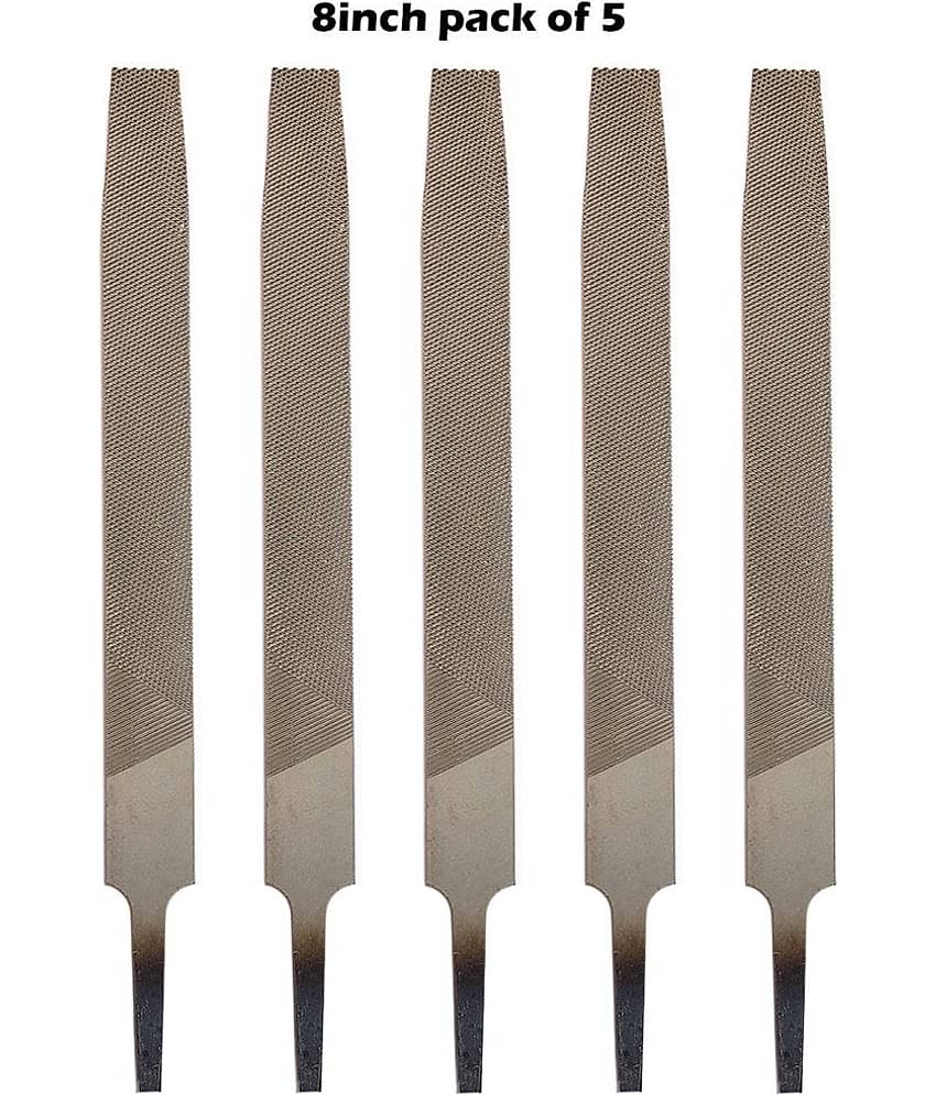 Flat Engineer's File Tool 8Inch (200mm) (Pack Of 5) File & Rasp Flat