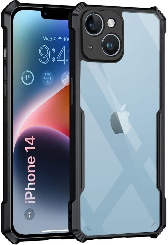 PLUGTECH Slim Shockproof Case | Matte Black Soft | Drop Protection | Precise Cutouts | Premium Mobile Cover for For Apple iPhone 14