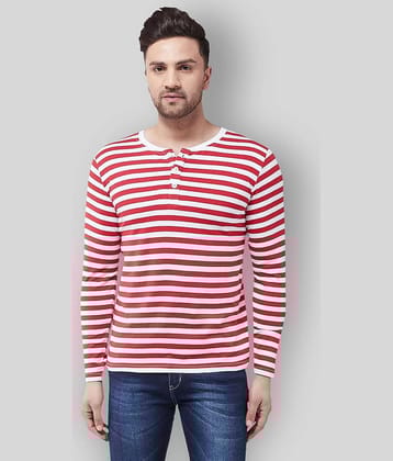 Gritstones Pack of 1 Cotton Blend Regular Fit Men's T-Shirt ( Red )