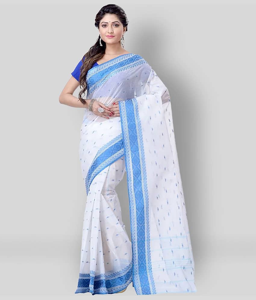 Desh Bidesh Cotton Printed Saree Without Blouse Piece ( Multicolor )