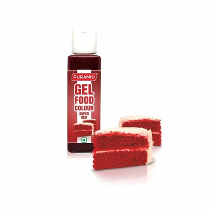 Puramio Gel Food Colour - Super Red, 30 gm Puramio Gel Food Colour - Super Red, 30 gm