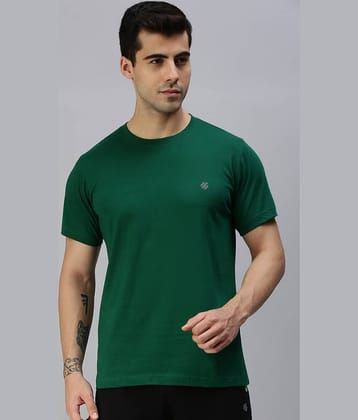 ONN Pack of 1 Cotton Blend Regular Fit Men's T-Shirt ( Burgundy )