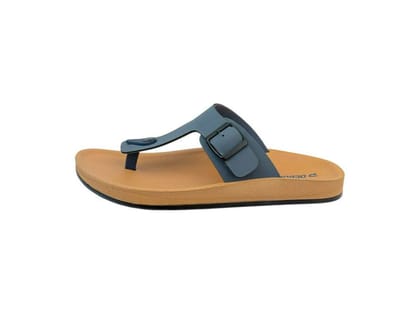  VKC Dbon DG9633 Blue Men's  Semi Covering Synthetic Leather Sandal  - UK 6