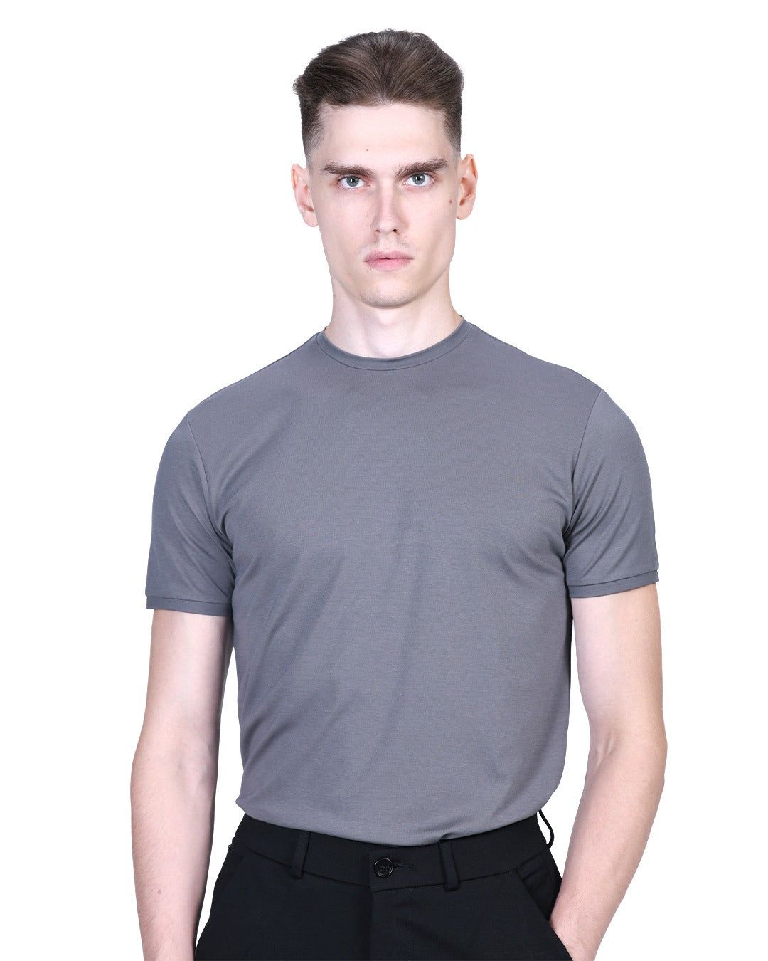 Salient Crew Neck -  60s Yarn-Metallic Grey / M