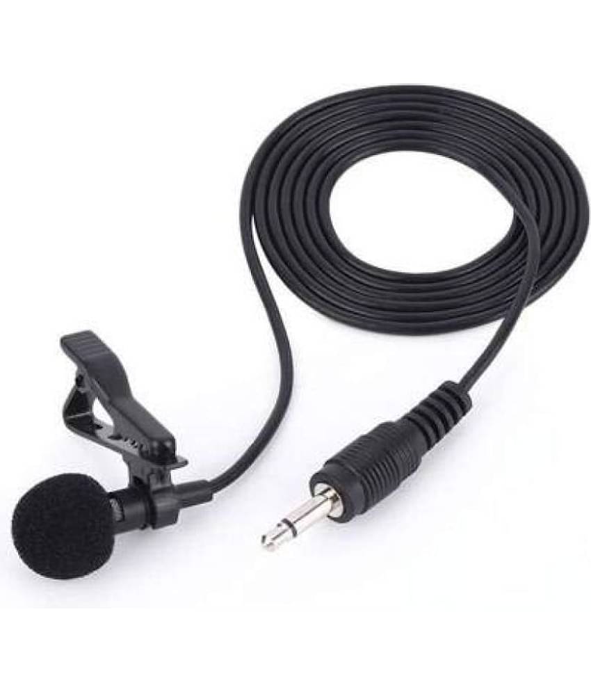 KP2 ® 57cm Clip Collar Mic for YouTube, Collar Mike for Voice Recording, Lapel Mic Mobile, Pc, Laptop, Android Smartphones, DSLR Camera, mic kit for Phone Jack phone Type Mike for YouTube