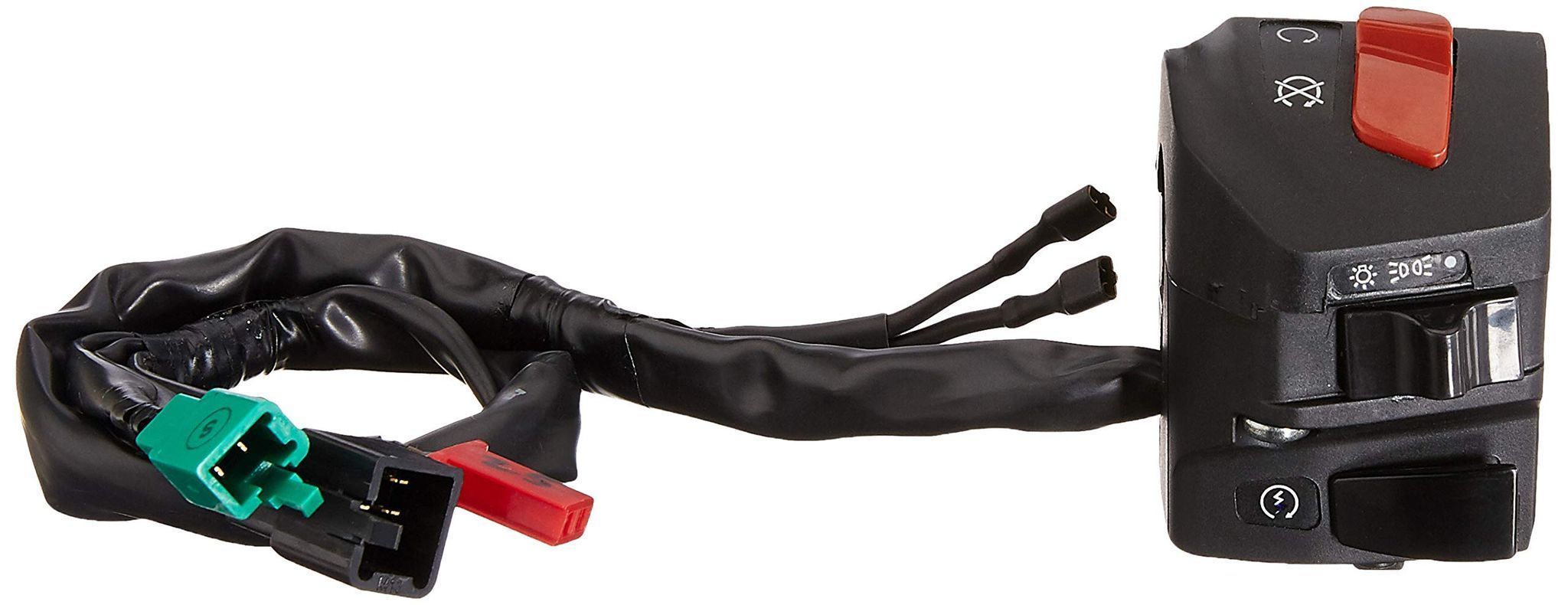 Uno Minda Sw-0630B-M01 Handle Bar Switch- Right Side - Self Start- with Light Switch for Bajaj-Pulsar 220 (Multi-Color)