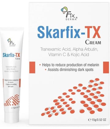 Fixderma SKARFIX,TX Face Cream, Pigmentation Removal Cream Reduces Dark Spots & Blemishes, 15g