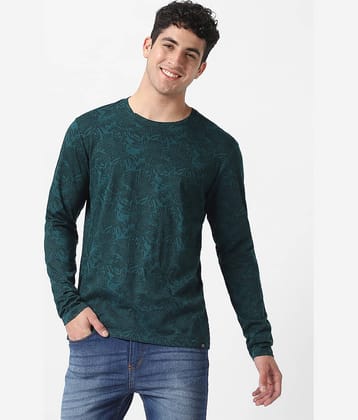 Urbano Fashion Pack of 1 Cotton Slim Fit Men's T-Shirt ( Green )