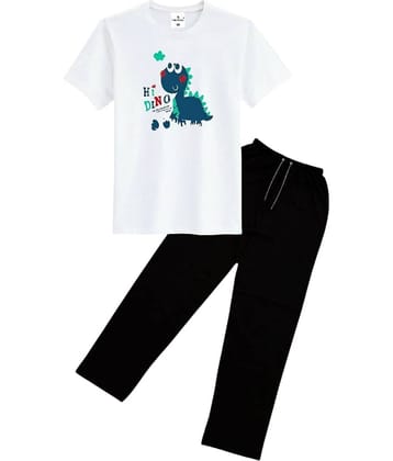 COOLTEES4U Pack of 1 Unisex Cotton T-Shirt & Trackpants Set ( Multicolor )