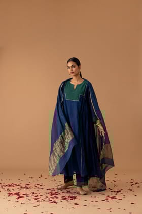 Teal Mukesh Set-XS