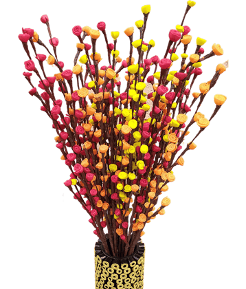 Fab n Style Rose Multicolour Artificial Flowers Bunch - Pack of 1