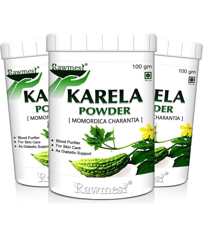 rawmest Karela 300 gm Multivitamins Powder Pack of 3