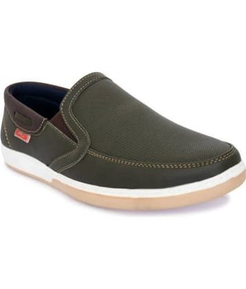 YOU LIkE - Olive Men's Slip-on Shoes