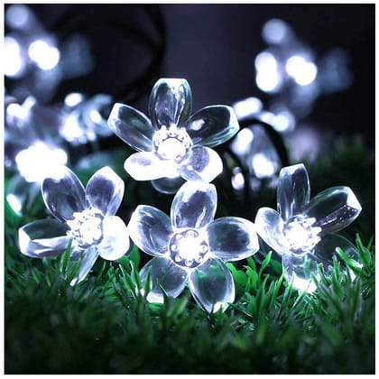 GLOWSERIE Crystal Flower LED String Lights  Elegant Garden & Home Decor