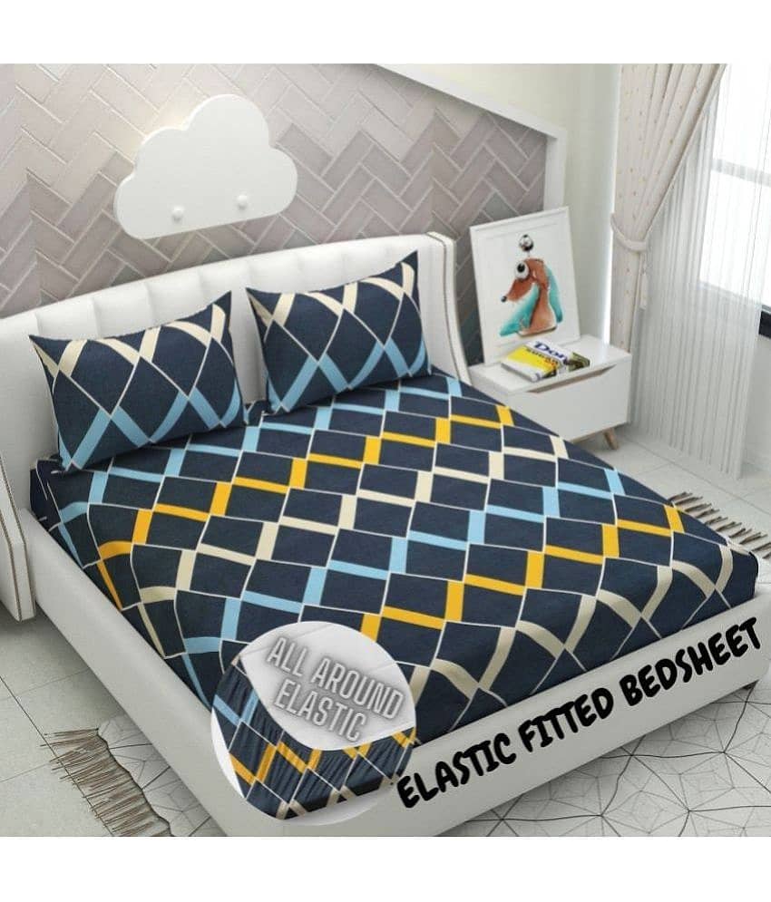 Apala Microfiber Double Bedsheet ( Multicolor )