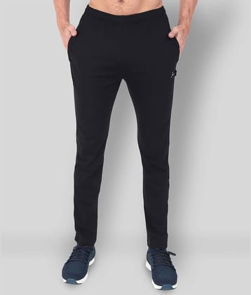 Zeffit - Black Cotton Blend Men's Trackpants ( Pack of 1 )