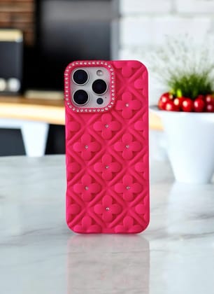 Hot Pink 3D Case for iPhone 16 Plus