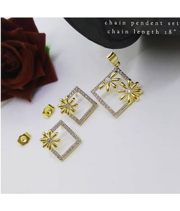 Sunhari Jewels - Golden Pendant set ( Pack of 1 )