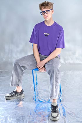 Rich Purple Fearless Oversized-L