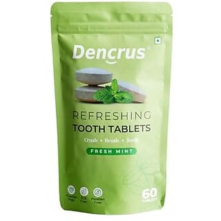 DENCRUS Tooth Tablets REFRESHING MINT - 60 Tablets DENCRUS Tooth Tablets REFRESHING MINT - 60 Tablets