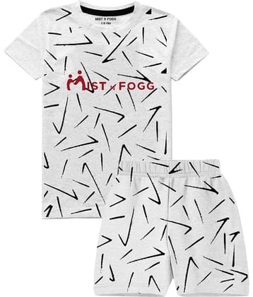 MIST N FOGG Pack of 1 Unisex Cotton Blend T-Shirt & Shorts Set ( Multicolor )