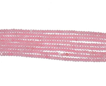 Gemstone Faceted Roundel Agate Loose Beads , 3X4 MM , FDB-069-Per String of Approx 115 PCS / 3X4 MM