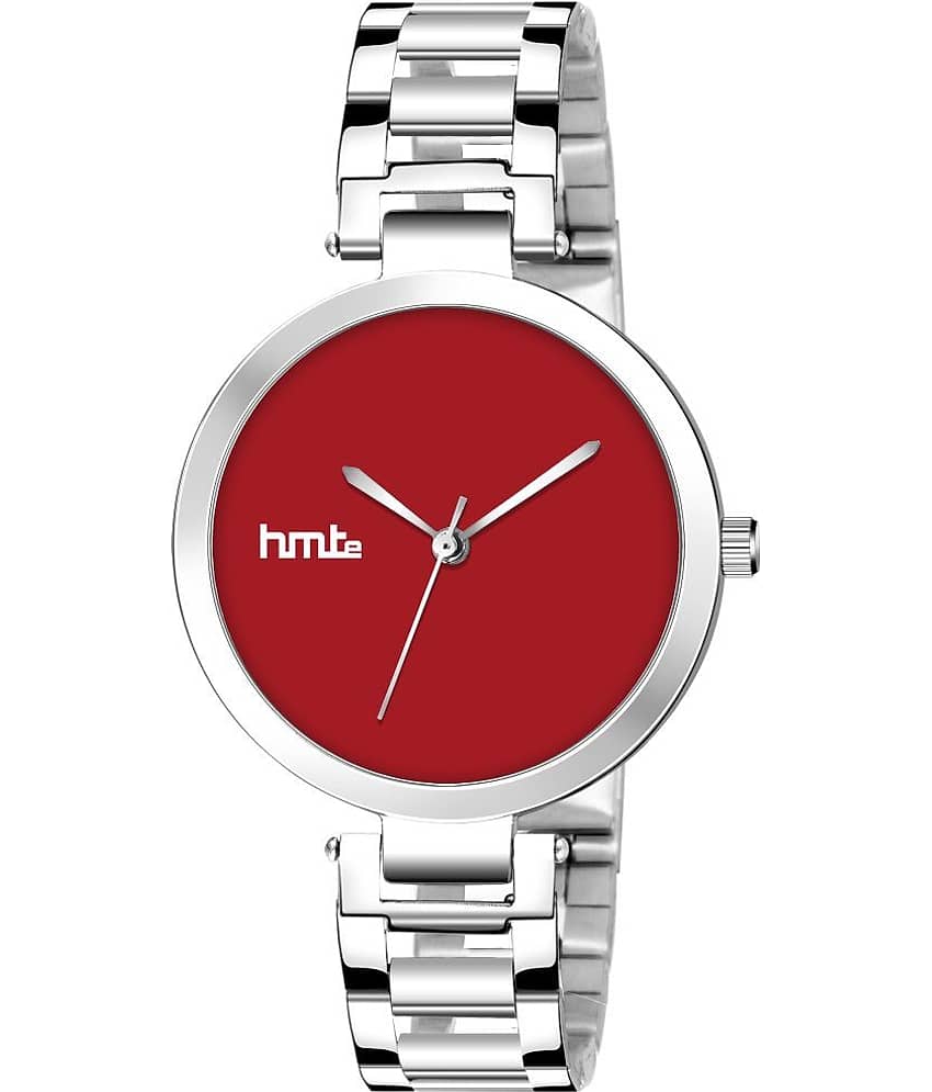 HMTe - Silver Metal Analog Womens Watch