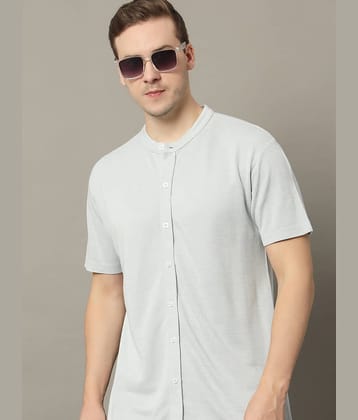 GET GOLF Cotton Blend Regular Fit Solids Half Sleeves Men's Casual Shirt - Grey ( Pack of 1 )